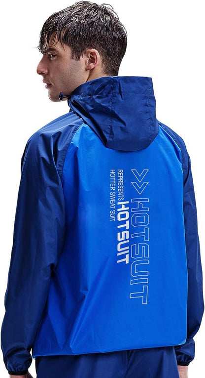 Sauna Suit for Men Sweat Sauna Jacket Pant Gym Workout Sweat Suits