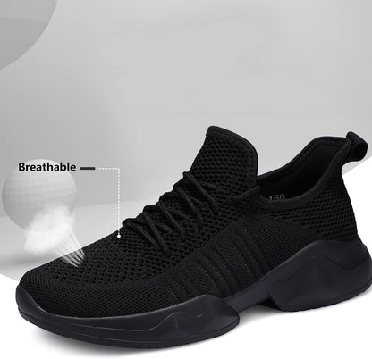 Womens Running Shoes Breathable Mesh Non Slip Fashion Sneakers Mesh Casual Athletic Lightweight Walking Shoe Black Size 8