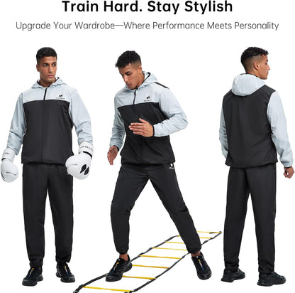 Sauna Suit for Men Sweat Suits Gym Workout Exercise Sauna Jacket Pant Full Body