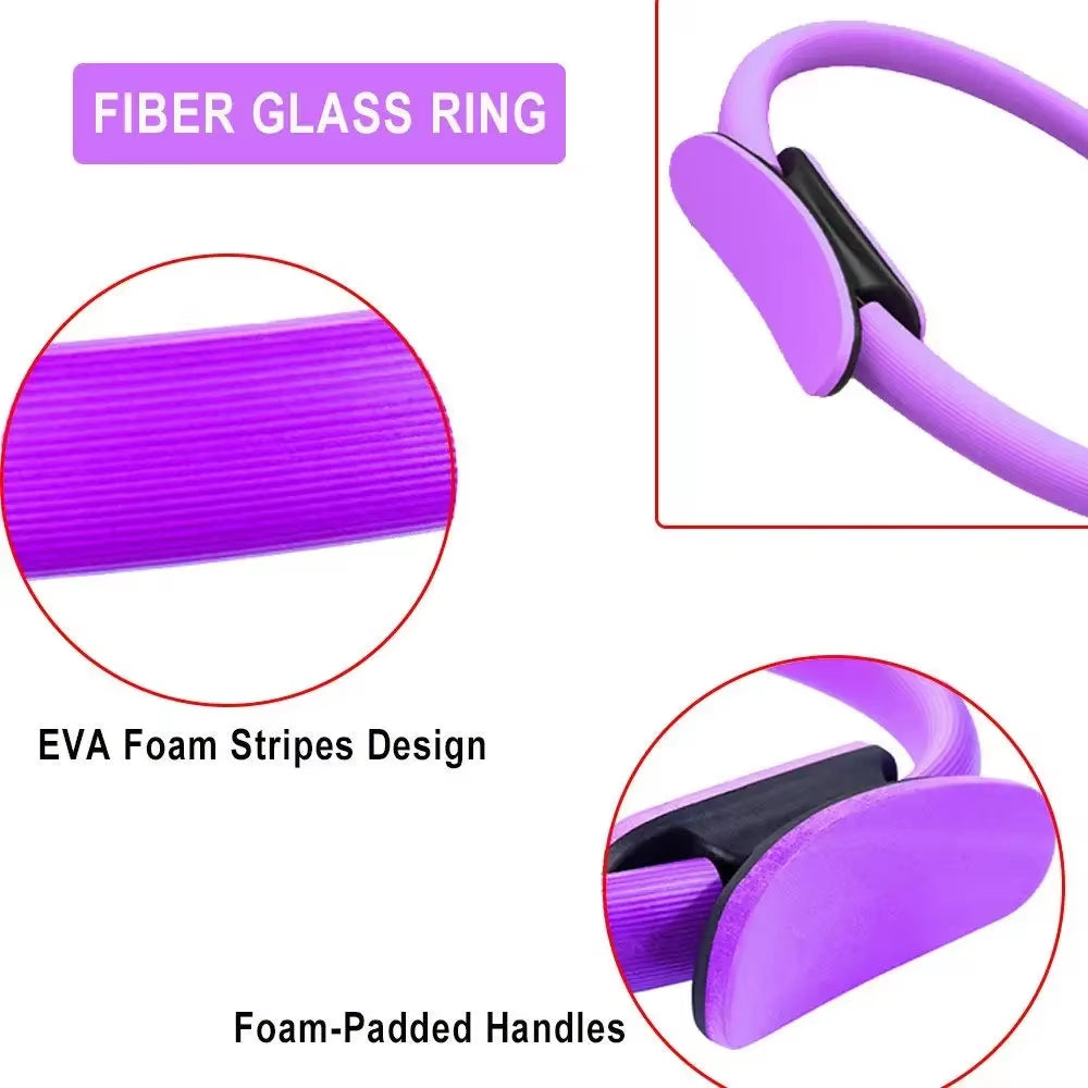 Yoga Fitness Ring Pilates Ring Women Girl Exercise Home Resistance Elasticity Yoga Gym Workout Pilates Circle Yoga Circle ﻿