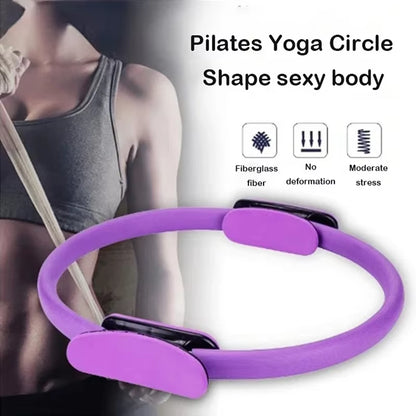 Yoga Fitness Ring Pilates Ring Women Girl Exercise Home Resistance Elasticity Yoga Gym Workout Pilates Circle Yoga Circle ﻿