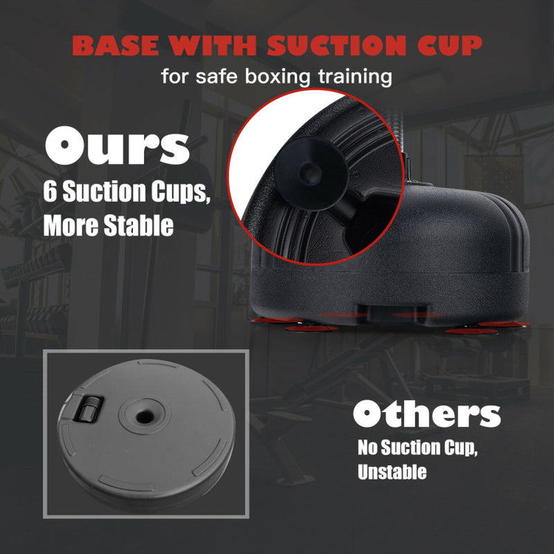 Adjustable Freestanding Punching Bag with Boxing Gloves